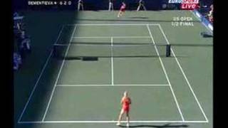 Elena Dementieva vs Jennifer Capriati [upl. by Enelhtak]