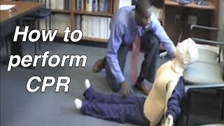 How to perform CPR  Cardiopulmonary Resuscitation [upl. by Eisdnyl]