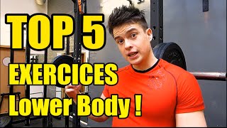 Top 5 EXERCICES  Jambes Lower Body [upl. by Noreh822]