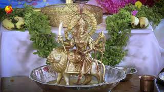 Mother Durga Devi Abhishekam at Sathya Sai Grama Muddenahalli [upl. by Ardeha]