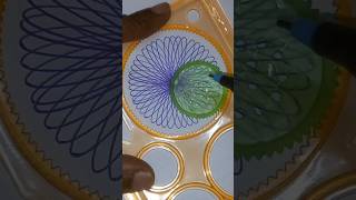 How many rotation did the pen to complete circle spirograph spiroglyphics shorts [upl. by Heins52]