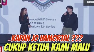 INTERVIEW KOCAK BANG JO 🤣🤣 ❗JO EFFECT PREDIKSI EVOS MENANG VS ONIC [upl. by Amme709]