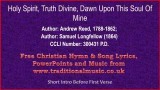 Holy Spirit Truth Divine  Hymn Lyrics amp Music [upl. by Ynoffit]