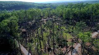 Sleeping Giant State Park May 15 2018 Tornado Damage 4K drone [upl. by Arita]