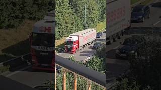 🟥MAN truck in traffic🇩🇪 mantrucks truck eurotrucksimulator2 highway trucks traffic trucker [upl. by Artamas]