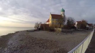 STREET VIEW Der Hafen von Wasserburg am Bodensee in GERMANY [upl. by Gnilyarg196]