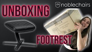 UNBOXING  noblechairs footrest [upl. by Quartet]