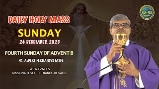 SUNDAY HOLY MASS  24 DECEMBER 2023  4TH SUNDAY OF ADVENT B  by Fr Albert Fernandes MSFS [upl. by Hsilgne]