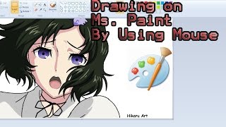 MS PAINT Drawing Urushibara Ruka from SteinsGate with Mouse [upl. by Peggie]