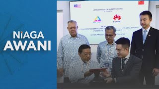 Huawei MCMC jalin kerjasama bangun tenaga kerja dalam industri komunikasi dan multimedia [upl. by Yatnwahs]