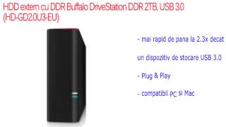 HDD extern cu DDR Buffalo DriveStation DDR 2TB USB 3 0 HD GD2 0U3 EU [upl. by Atinihc]