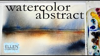 5 Minute Watercolor Abstract Landscape [upl. by Anyar]