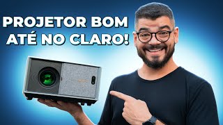 BOM ATÉ DE DIA PROJETOR MUITO POTENTE e COMPLETO Projetor Full HD EVERYCOM RD829  Review [upl. by Bohaty]