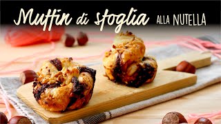 MUFFIN DI SFOGLIA ALLA NUTELLA Ricetta Facile e Veloce  BuonIdea SHORTS [upl. by Ayad]