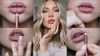 My FAVOURITE Everyday Lip Liners  Try On  Elanna Pecherle 2020 [upl. by Kitty]