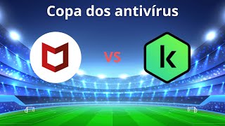 McAfee VS Kaspersky  Proteção em tempo real com 1000 vírus [upl. by Eive]