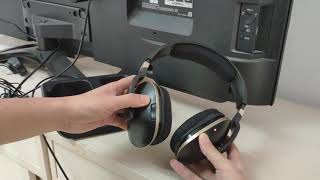 DAYSNEW Wireless TV Headset ADH300J reconnect video [upl. by Nilyaj723]