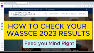 How to check your WASSCE 2023 results [upl. by Acirtap]