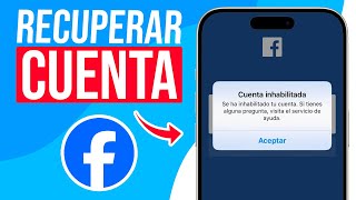 Como RECUPERAR mi CUENTA de Facebook INHABILITADA ¡SOLUCION [upl. by Aidyn]