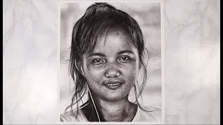 Drawing Portraits in Charcoal with Kirsty Partridge [upl. by Bazar]