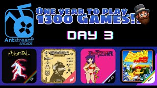 1 Year to Play 1300 Retro Games Day 3  Antstream Commentary [upl. by Bradlee550]