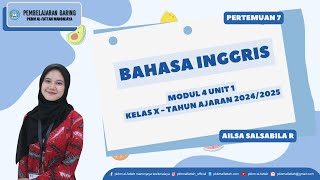 MODUL 4 UNIT 1 KELAS 10 – PAKET C BAHASA INGGRIS [upl. by Randi]