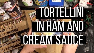 Dosen Bistro tortellini in ham and cream sauce  emergency food review [upl. by Francie]