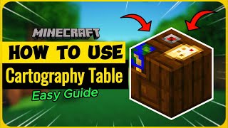 How To Use Cartography Table in Minecraft  A Complete Guide Expanding Copying and Locking a Map [upl. by Atsirk43]