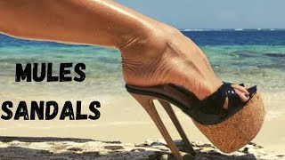 Stunning Collection of mules heels new mules heels shoes 2022mules heels Zara episode18 [upl. by Libbi]