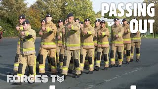 Manstons LAST EVER RAF Firefighter Trainees Pass Out 🧑‍🚒  Forces TV [upl. by Eylsel]