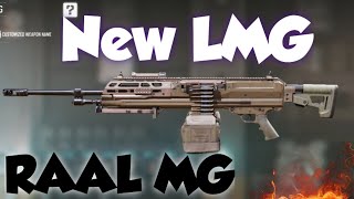 New LMG in Call Of Duty Mobile RAAL MG [upl. by Nohshan]