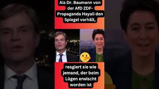 Als Dr Baumann von der AfD Hayali den Spiegel vorhält regiert sie wie jemand der beim  short [upl. by Kizzee472]