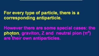 P07 Particles and Antiparticles Matter and Antimatter [upl. by Llebiram]