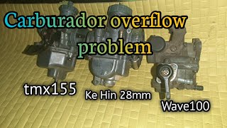 Paano sulosyonan ang nag overflow na Carburador Tmx 155  wave100 racing carb 28mm [upl. by Weywadt]