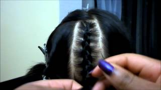 Aime tes cheveux 10  Tutoriel quotComment faire une tresse ou natte collée quot [upl. by Bondie517]