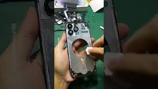 Iphone Transparent Back Pannel Modification iphone14pro iphonetransparent [upl. by Ahsemak936]