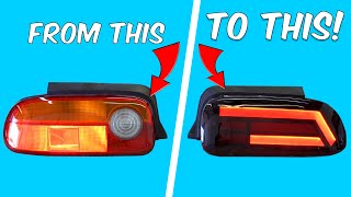 Making DIY LED Tail Lights for my Honda Beat [upl. by Angelle]