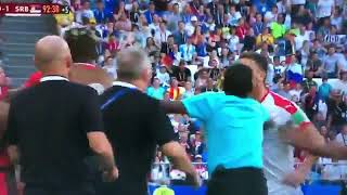 Nemanja Matić fights Costa Ricas BenchStaff [upl. by Hildick181]