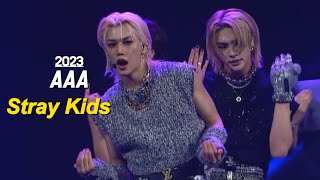 스트레이 키즈 2023 AAA Stray Kids performance “MANIAC 죽어보자 TOPLINE 락 樂 LALALALAquot [upl. by Longtin]