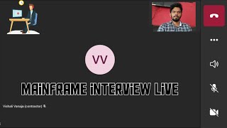 Mainframe interview Live  latest interview Live teams mock interview  CobolJCLVSAMDB2 [upl. by Hussein]