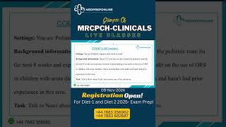 Glimpse Of MrcpchClinicals 9Nov2024 Live class Mrcpch mrcpchclinical [upl. by Esoranna]