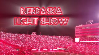 Nebraska vs Illinois Light Show  400th sellout [upl. by Lorine391]