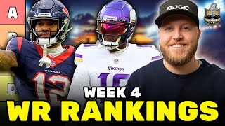 Top 36 Wide Receiver Rankings amp Tiers for Week 4  Fantasy Football 2024 [upl. by Ahrat]