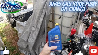 AR45 Gas Roof Pump Oil Change [upl. by Eeslek]