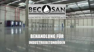 BECOSAN® – Betonboden schleifen und polieren [upl. by Ocnarf]