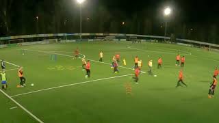 Fussballtraining Warm up  Das vielseitige Koordinationsviereck [upl. by Ahsinehs890]