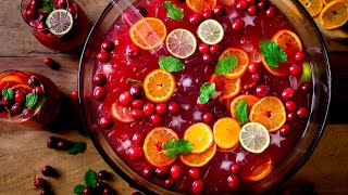 A Delicious Refreshing Christmas Punch Recipe  Christmas Cocktail [upl. by Attaymik675]