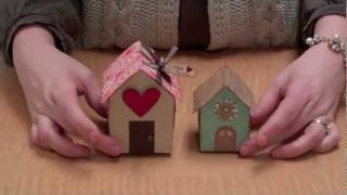 Make Your Own House Shaped Boxes [upl. by Eimaral]