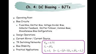 전자회로1 Ch41 BJT DC Analysis Sec4142 트랜지스터 직류해석 [upl. by Edialeda51]