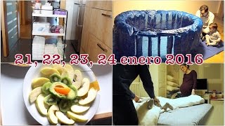 VLOG 35 semanas EMBARAZO GEMELAR  Tenemos matrona   Material parto en casa  Preparamos la bañera [upl. by Gschu]